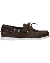 Sebago - Handgefertigte Braune Lederschuhe Für Boote - Lyst