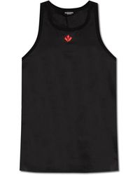 DSquared² - Tops ,Zwart ,Katoen Underwear Collection Mouwloze Top - Lyst