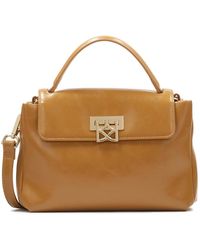 Kazar - Hellbraune Ledertunk Handtasche - Lyst
