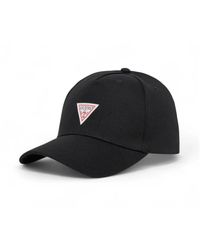 Guess - Accessoires ,Zwart ,Katoen London Baseball Cap - Lyst