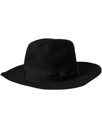 Dolce & Gabbana - Zwarte Brede Rand Trilby Fedora Hoed - Lyst