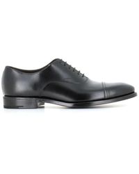 Henderson - Klassische oxford schwarze lederschuhe - Lyst