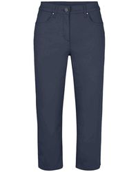 LauRie - Pantalones capri azul marino con cintura elástica - Lyst