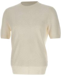 Gran Sasso - Rundhals-Kurzarmpullover - Lyst