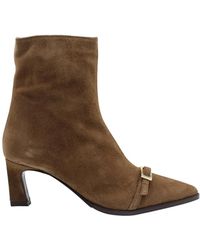 CTWLK - Schoenen ,Bruin ,Kotel Heeled Boot - Lyst