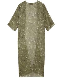 Cortana - Nina, lange ramie pua print jacke - Lyst