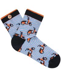 Cabaïa - Ondergoed ,Blauw ,Biologische Geknoopte Sokken - Lyst