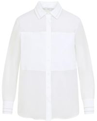 Peserico - Overhemden ,Wit ,Katoen Cotton-Silk Shirt - Lyst