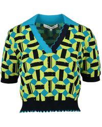 Diane von Furstenberg - V-Neck Knitwear - Lyst