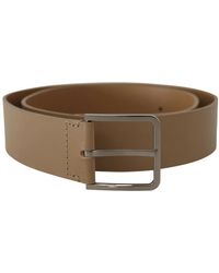 Dolce & Gabbana - S kalbsleder breiter silberner metallgürtel - Lyst