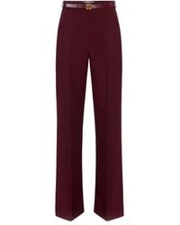 Elisabetta Franchi - Wide Trousers - Lyst
