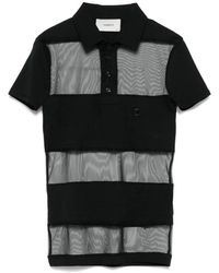 Coperni - Gestreept Transparant Polo Top - Lyst