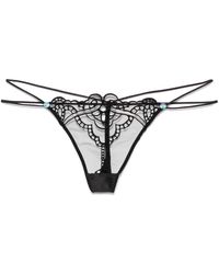 Agent Provocateur - Ondergoed ,Zwart ,Nylon Seren String - Lyst