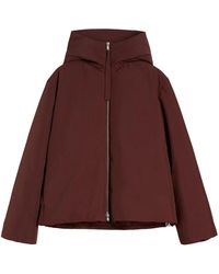 Jil Sander - Jassen ,Rood ,Bordeaux Jassen Met Klassieke Capuchon - Lyst