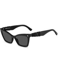DSquared² - Schwarze Sonnenbrille Für Frauen Stilvoll - Lyst