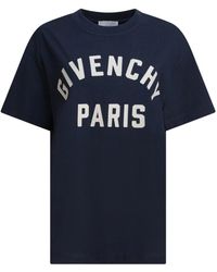 Givenchy - Blaues T-Shirt Für Frauen Aw25 - Lyst