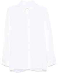 Givenchy - Weißes popeline-hemd mit 4g-stickerei - Lyst