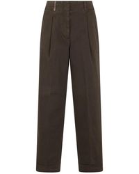 Peserico - Straight Trousers - Lyst
