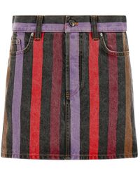 Versace - Denim Skirts - Lyst