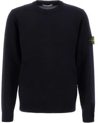 Stone Island - Round-Neck Knitwear - Lyst