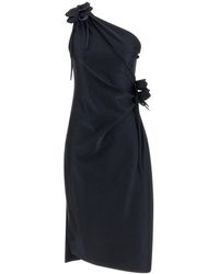 Coperni - Asymmetrische Mini-Jurk Met Bloem - Lyst