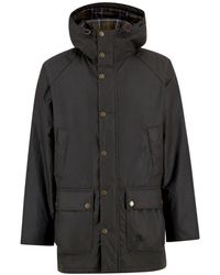 Barbour - Jassen ,Groen ,Polyester Bedale Wax Parka - Lyst