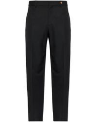 Versace - Wollen Slim Fit Formele Broek - Lyst