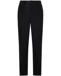 Moschino - Broeken ,Zwart ,Wol Elegante Broek Met Hoge Taille - Lyst