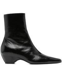 KHAITE - Schwarze Stiefel Spitz Zulaufend - Lyst