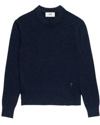 Ami Paris - Knitwear > round-neck knitwear - Lyst