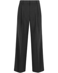 Filippa K - Broeken ,Zwart ,Wol Darcey Wool Broeken - Lyst