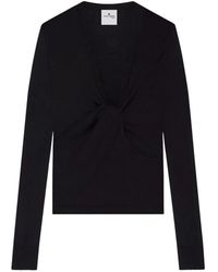 Courreges - V-Neck Knitwear - Lyst
