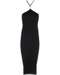 Amiri - Ribgebreide Katoenen Jurk - Lyst
