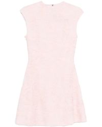 ROTATE BIRGER CHRISTENSEN - Pink Embroidered Mesh Mini Dress - Lyst