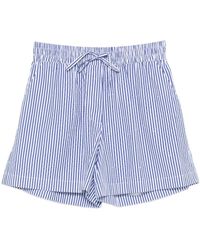 P.A.R.O.S.H. - P.A.R.O..H. ,Korte Broeken ,Blauw ,Katoen Cashine Shorts - Lyst