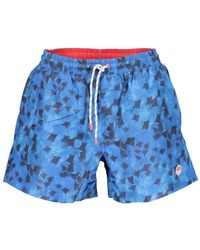 North Sails - Badmode ,Blauw ,Polyester Polyester Zwemkleding Met Verstelbare Bandjes - Lyst