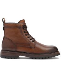Kazar - Braune Herrenstiefel Mit Schnürung Oben - Lyst