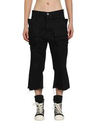 Rick Owens - Jeans ,Zwart ,Katoen Cargo Bolan Cutoffs - Lyst