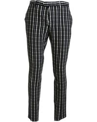 Bencivenga - Pantaloni casual in cotone a quadri - Lyst