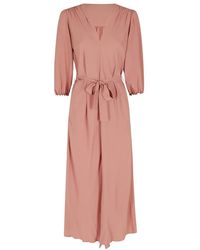 Seventy - Kleedjes ,Roze ,Abito Midi Jurk - Lyst