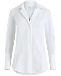Patou - Witte Katoenen Poplin Overhemd Met Lange Mouwen - Lyst