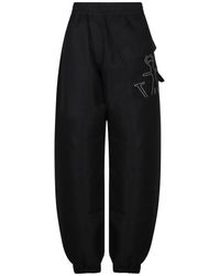 JW Anderson - Schwarze Twisted Track Hose Mit Ankerdruck - Lyst