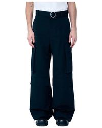 Jil Sander - Cargohose mit abnehmbarem gürtel - Lyst