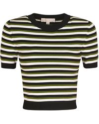 Michael Kors - TRI Color Stripe T-Shirt - Lyst