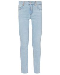 Liu Jo - Crop Flare Jeans mit ausgefranstem Saum - Lyst