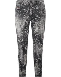 DIESEL - Jeans ,Grijs ,Denim Slim Fit Denim Jeans - Lyst
