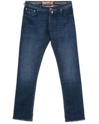 Jacob Cohen - Blaue Klassische Fünf Taschen Jeans - Lyst