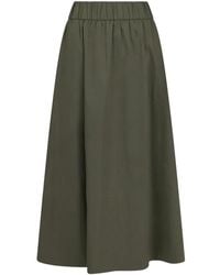Neo Noir - Rokken ,Groen ,Katoen Poplin Rok - Lyst