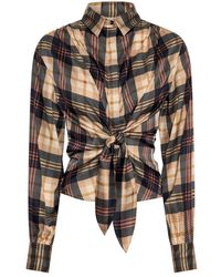 Karmamia - Overhemden ,Bruin ,Blouse - Lyst