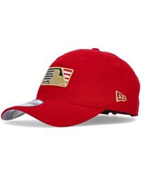 KTZ - Accessoires ,Rood ,Katoen Mlb Scarlet Gebogen Klep Pet - Lyst